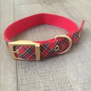 Plaid dog collar